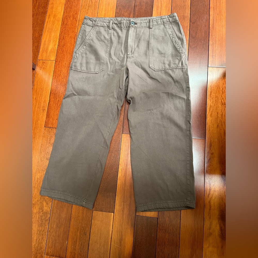 Joe Fresh ladies brown wide leg Pants size 14